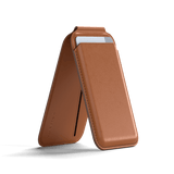 Vegan-Leather Magnetic Wallet Stand