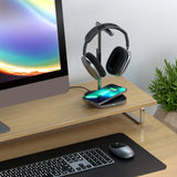 HEADPHONE STAND WITH WIRELESS CHARGER