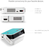 ViewSonic M1 Mini+ Ultra Portable LED Projector with Auto Keystone, Bluetooth JBL Speaker, HDMI, USB C, Stream Netflix with Dongle