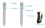 Multi-functional Pen With Voice Recorder and Flashlight