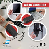 WinBridge Wireless Lavalier Microphone M10 with Charging Case