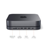 TYPE-C ALUMINUM STAND & HUB FOR MAC MINI