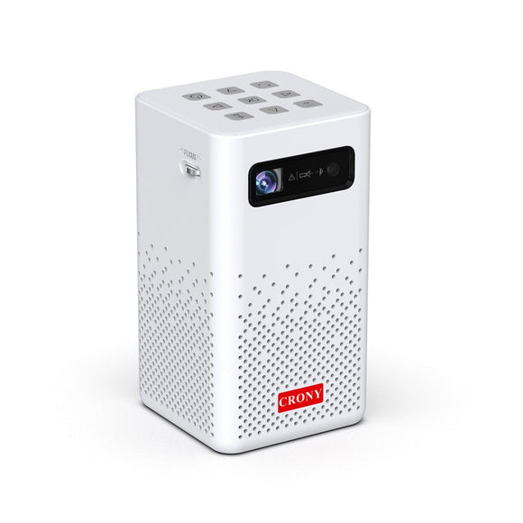 CRONY C900 upright Projector with BT speaker Smart DLP Projector Bluetooth 5.0 1080P Supported Wireless Mirroring Built-in Battery
