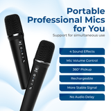 WinBridge S99 100W Powerful Wireless Voice Amplifier with Two Handheld Mic