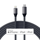 USB-C TO LIGHTNING CABLE - APPLE MFI CERTIFIED (6ft)